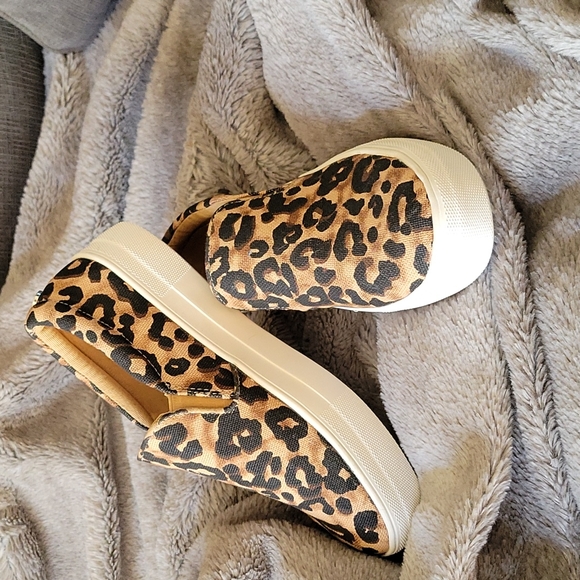 Steve Madden Shoes - Steve Madden Leopard Slip On Gill Shoe
